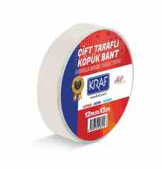 KRAF ÇİFT TARAFLI KÖPÜK BANT 12MMX5M 5012G