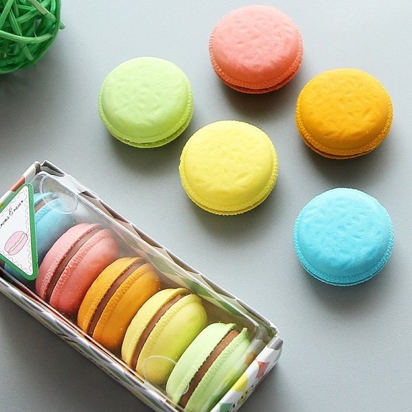 VİNTAGE SİLGİ MAKARON ŞEKİLLİ 16 LI SET 2891