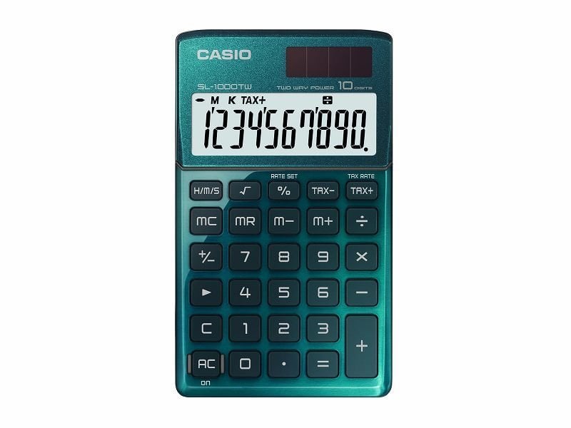 CASIO HESAP MAKİNESİ CEP TİPİ SL-1000SC-GN YEŞİL