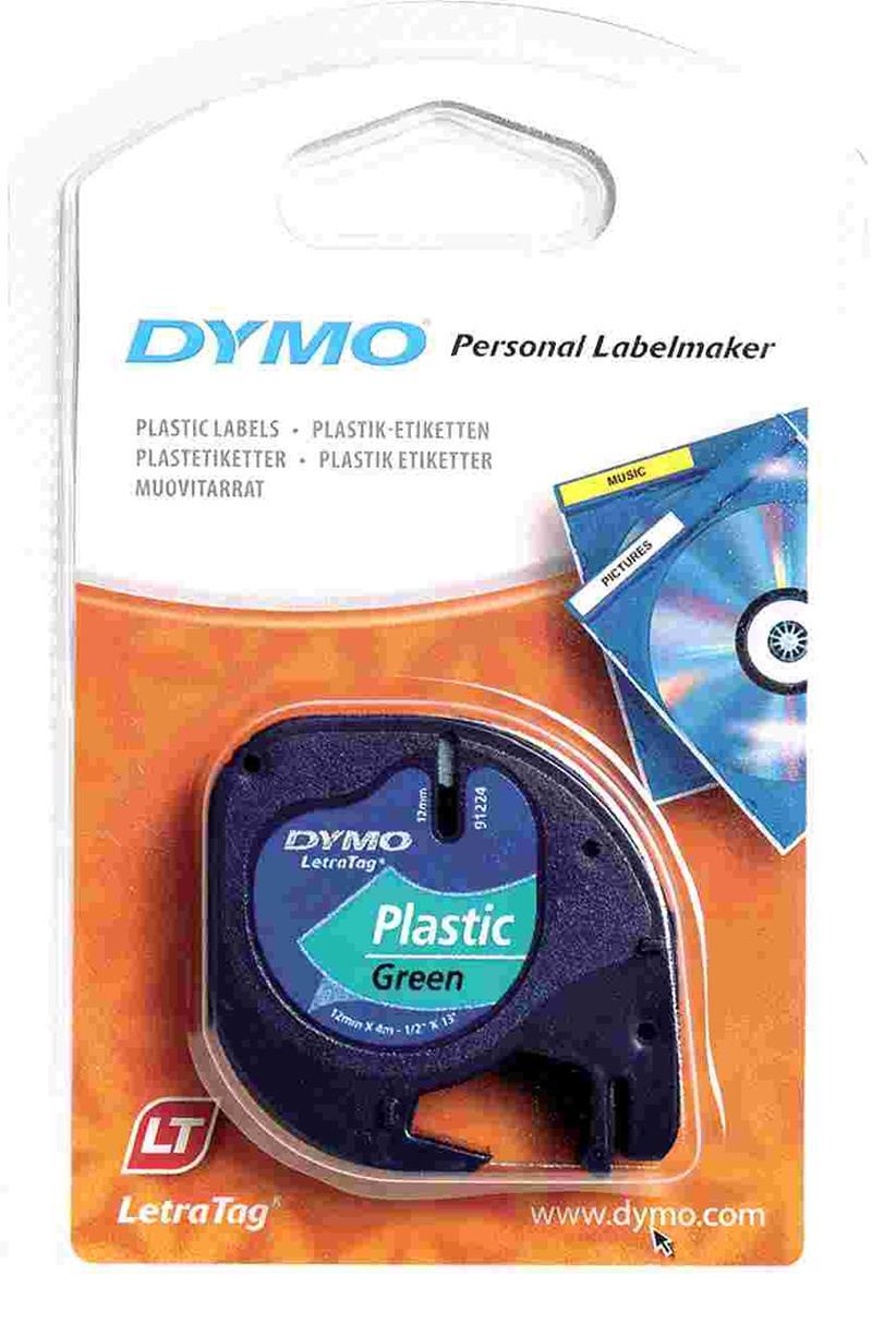 DYMO ŞERİT LET.PLASTİK 12MMx4M YEŞİL 721640 59425