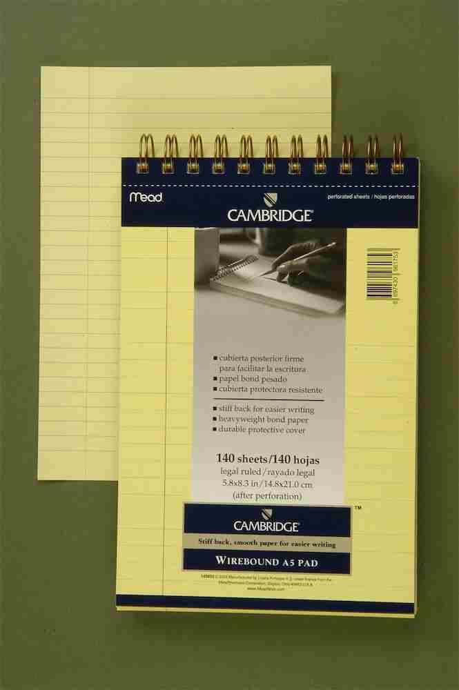 MEAD DEFTER CAMBRIDGE A5 SARI 140 YP. ÇİZ. M143852