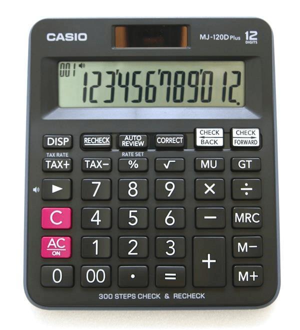 CASIO HESAP MAKİNESİ MASAÜSTÜ MJ-120DPLUS 12 HANE