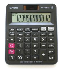 CASIO HESAP MAKİNESİ MASAÜSTÜ MJ-120DPLUS 12 HANE