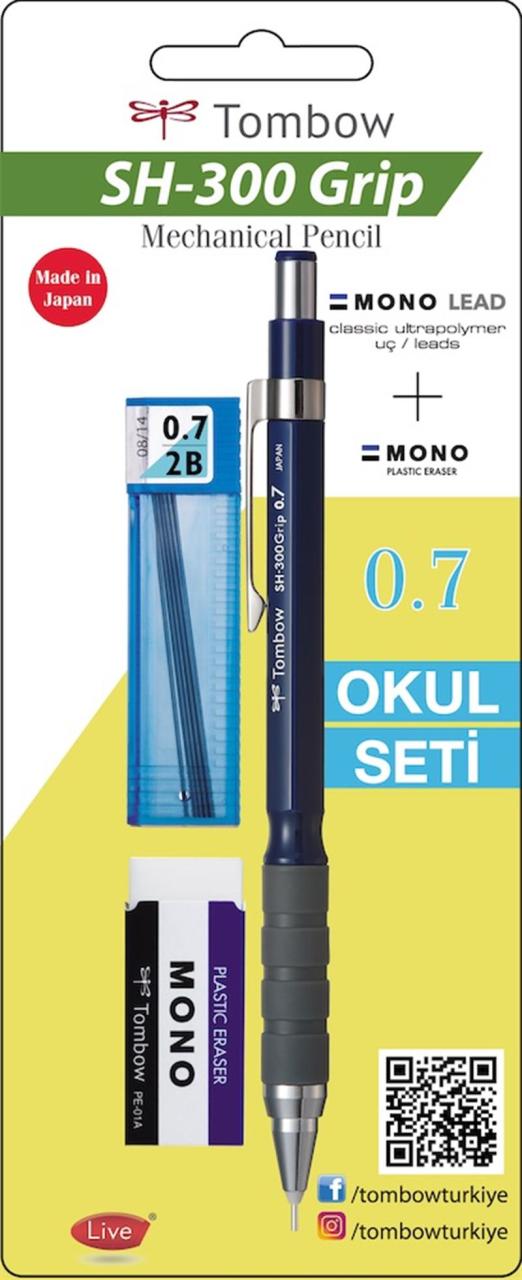 TOMBOW OKUL SETİ SH-300 GRİP 0,7 LACİVERT