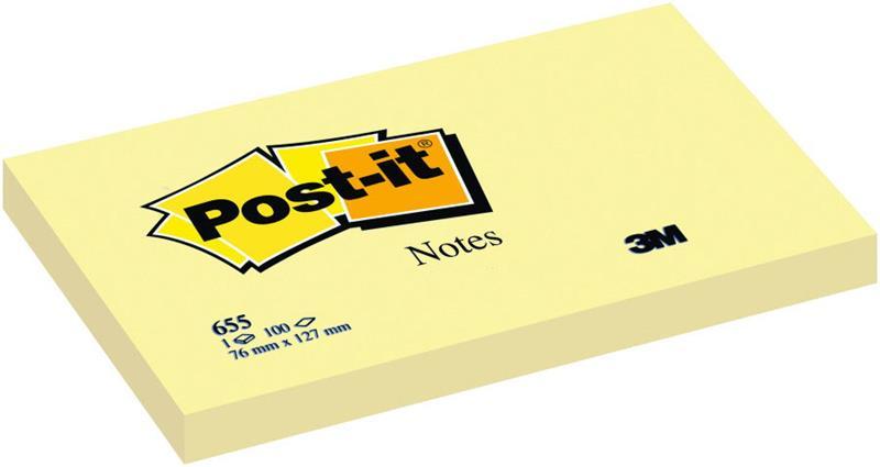 POST-IT YAPIŞKANLI NOT K. SARI 76X127MM 655