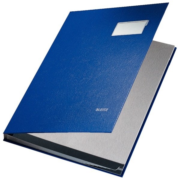 LEITZ İMZA DOSYASI PLASTİK 10SY L-5701 MAVİ