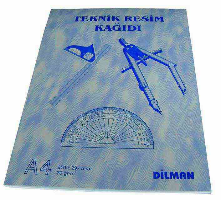 DİLMAN TEKNİK RESİM KAĞIDI A4 DİKEY