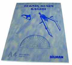 DİLMAN TEKNİK RESİM KAĞIDI A4 DİKEY