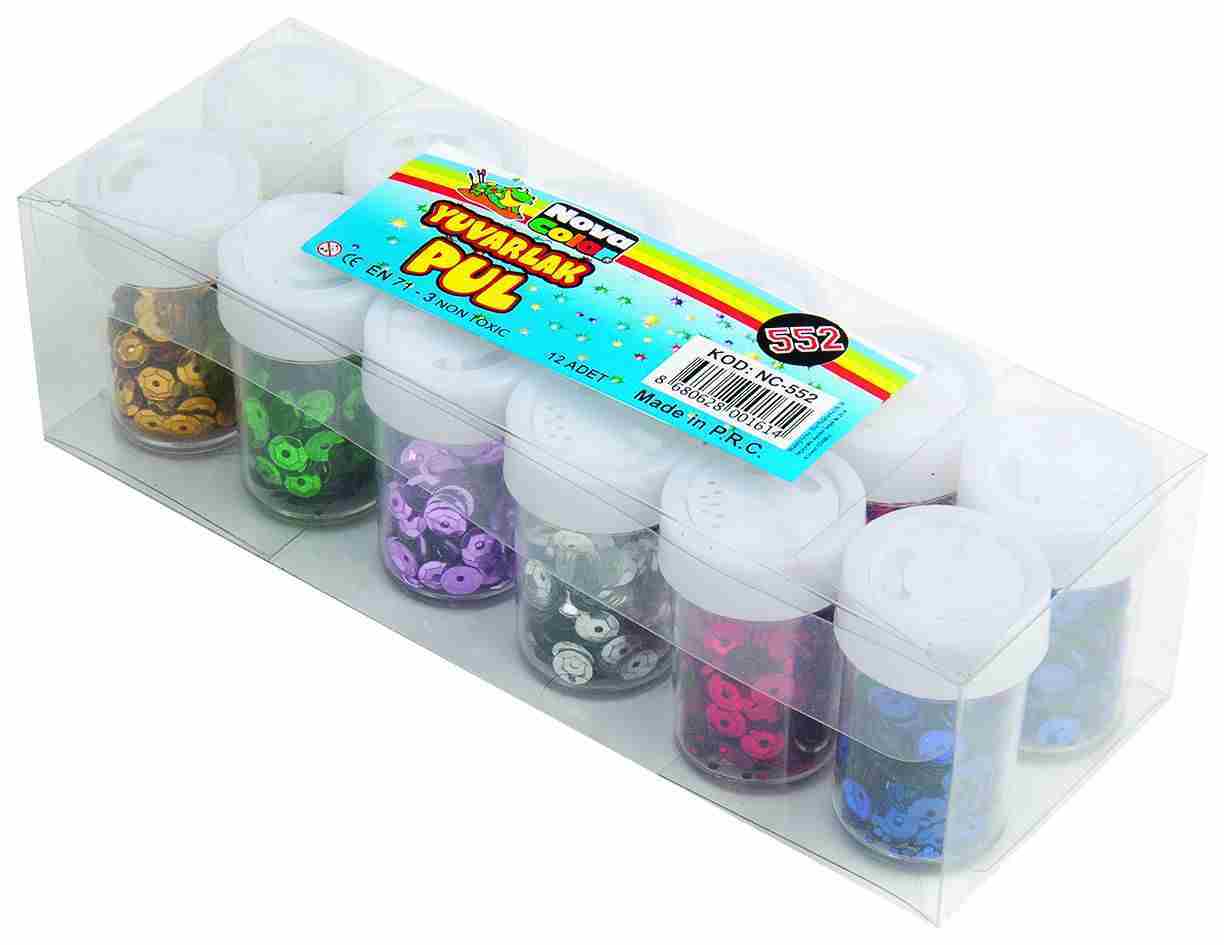 NOVA COLOR YUVARLAK PUL NC-552