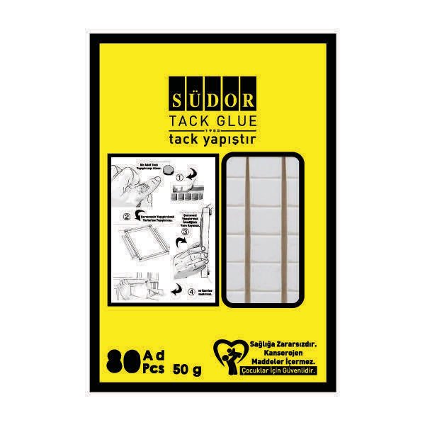SÜDOR YAPIŞTIRICI TACK 50 GR 60 PARÇA TC01