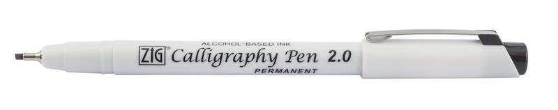 ZIG KALİGRAFİ KALEMİ PERMANENT 2,0MM PCA-210 SİYAH
