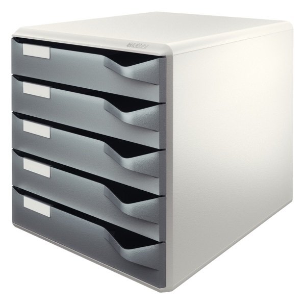 LEITZ EVRAK RAFI 5 ÇEKMECELİ L-5280 KOYU GRİ