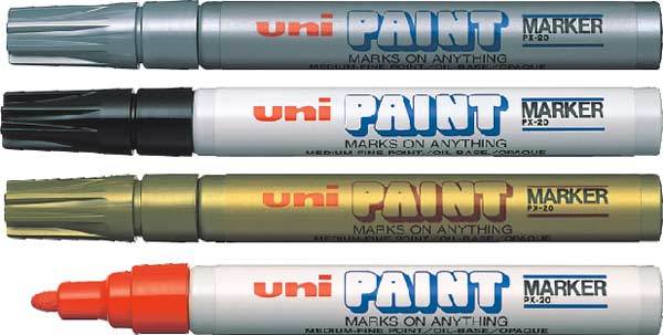 UNİ BOYAMA MARKÖRÜ PAINT PX-20 2.2-2.8 GRİ