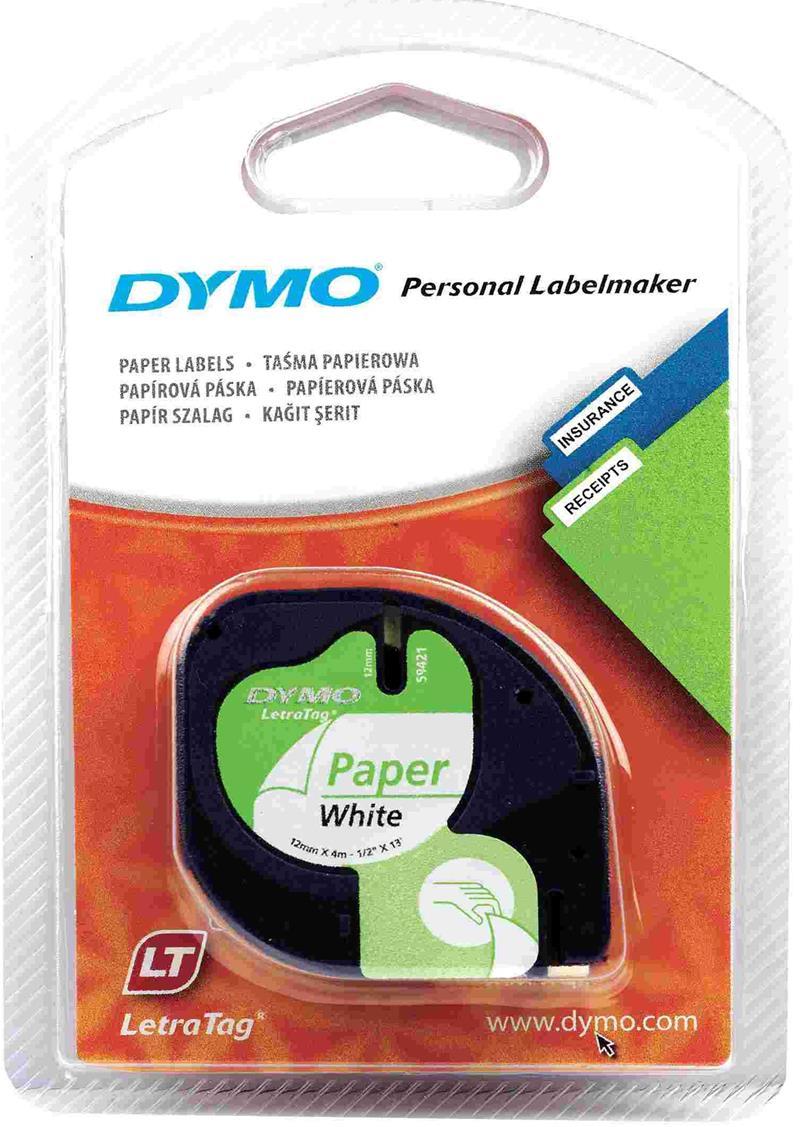 DYMO ŞERİT LET.KAĞIT 12MMx4M BEYAZ 721510 59421