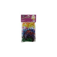 CRAFTZONE PONPON SİMLİ 1CM KARMA R.200LÜ CZ-PON01S