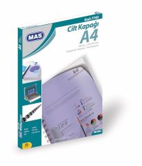 MAS CİLT KAPAĞI A4 160M PVC 100 BEYAZ 100LÜ 7740