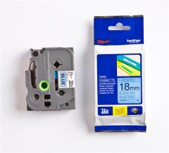 BROTHER PTOUCH ETİKET 18MM MAVİ-SİYAH 18TZE541