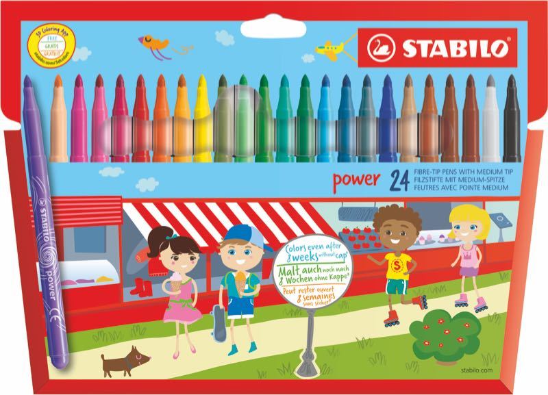 STABILO KEÇELİ KALEM POWER 24 LÜ 280/24-01