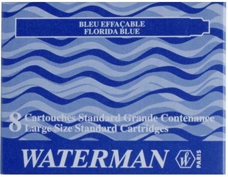 WATERMAN DOLMAKALEM KARTUŞU MAVİ 8 Lİ S0110860