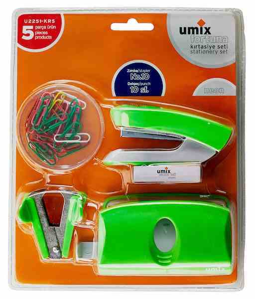 UMIX OFİS SETİ FORTUNA 5Lİ NO:10 KRŞ U2251-KRS