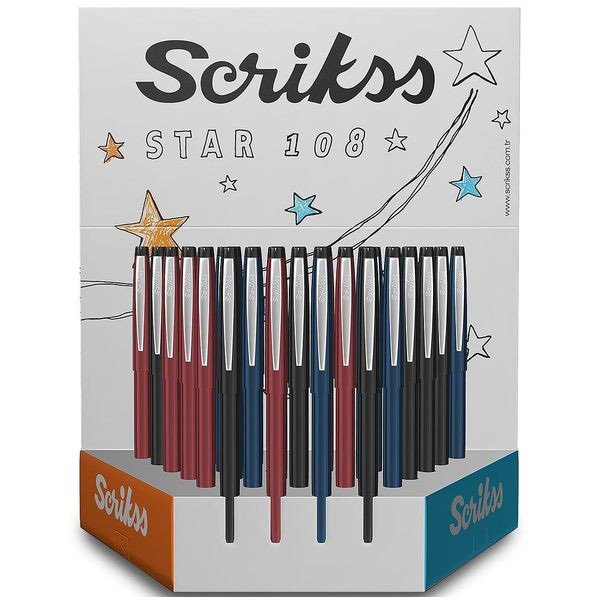 SCRIKSS TÜKENMEZ KALEM F108 SKY STAND 36 LI
