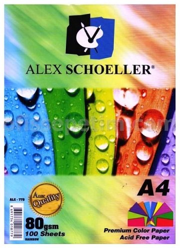 ALEX FOTOKOPİ KAĞIDI A4 10 RENK 100 LÜ ALX-779