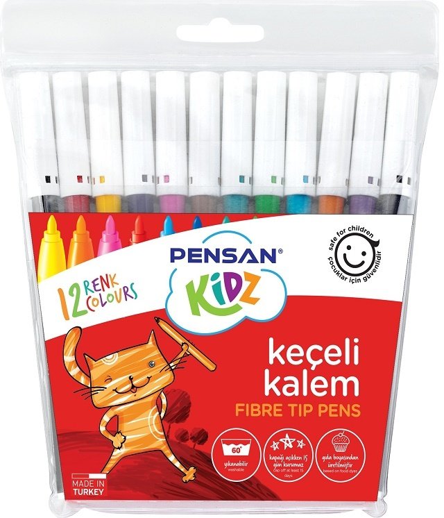 PENSAN KEÇELİ KALEM 12 Lİ KIDZ 34020