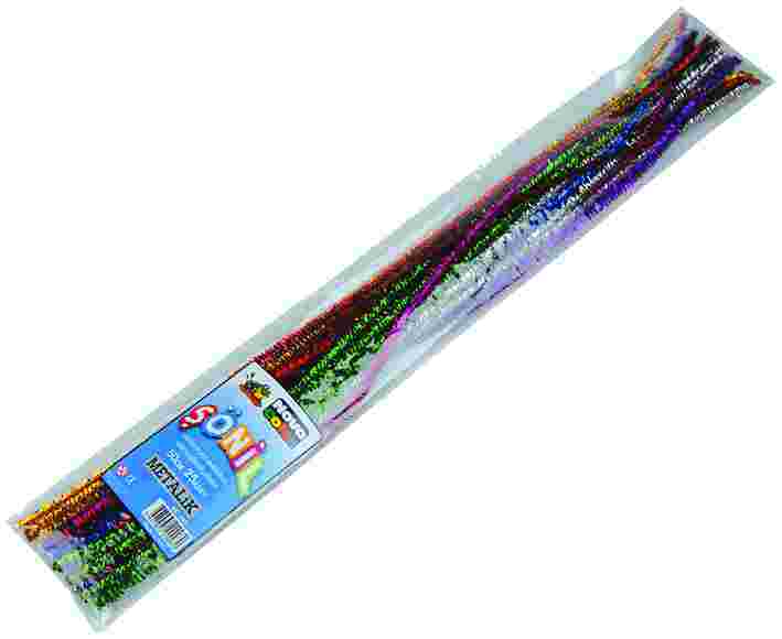 NOVA COLOR ŞÖNİL 50 CM METALİK 25 Lİ POŞET NC-285