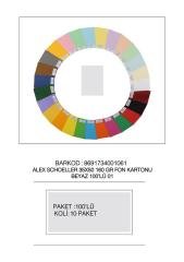 ALEX FON KARTONU 35x50 160GR BEYAZ 100 LÜ 01