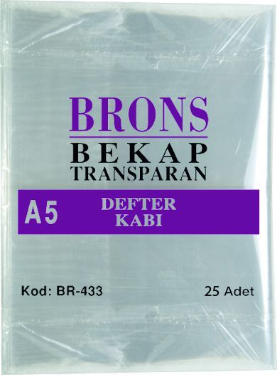 BRONS HAZIR DEFTER KABI A5 ŞEFFAF BR-433