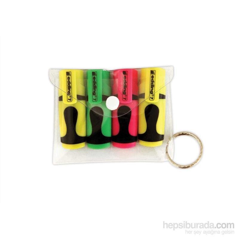 EDDING FOSFORLU KALEM MINI E-7 4 LÜ POŞET ED7P499