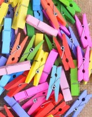 KRAF KIDS AHŞAP MANDAL RENKLİ BÜYÜK 25 Lİ KK166