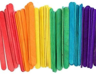 KRAF KIDS AHŞAP ÇUBUK RENKLİ BÜYÜK 50 Lİ KK176
