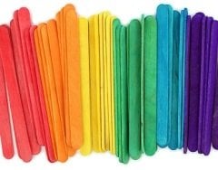 KRAF KIDS AHŞAP ÇUBUK RENKLİ BÜYÜK 50 Lİ KK176