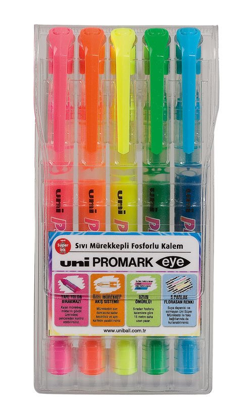 UNİ FOSFORLU KALEM PROMARK USP-105/5C 5Lİ SET
