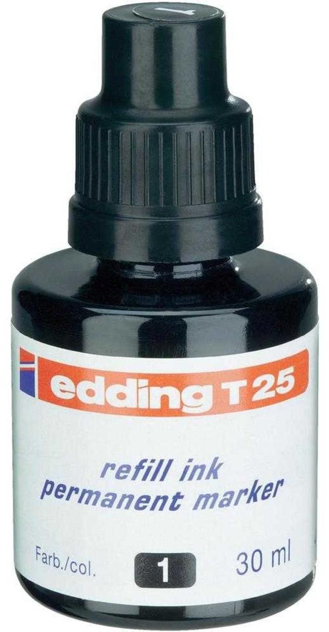 EDDING PERMANENT KAL.MÜREKKEBİ 30 ML E-T25 SİYAH