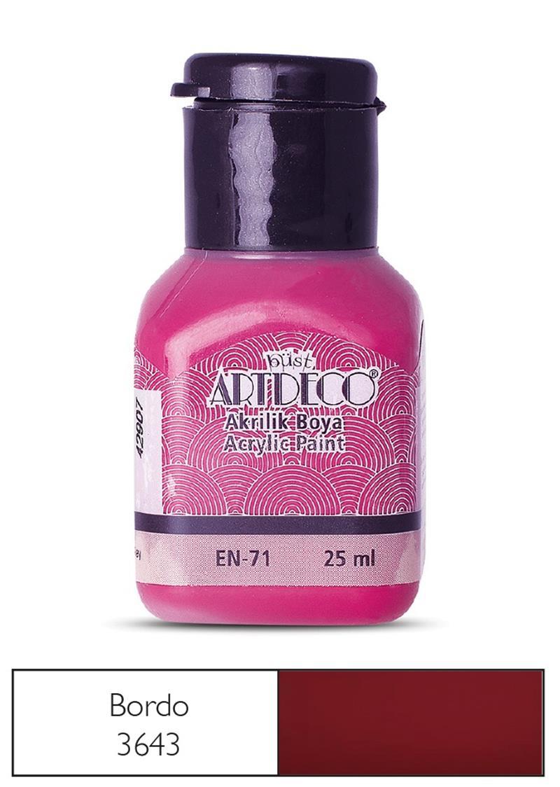 ARTDECO AKRİLİK BOYA 25 ML BORDO 070A-3643