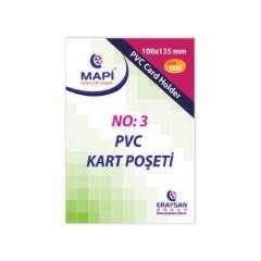 MAPİ KART KABI PVC DİKEY 100X135 100'LÜ 910 10 37