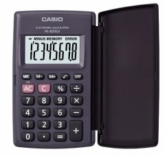 CASIO HESAP MAKİNESİ CEP TİPİ HL-820LV BK 8 HANE