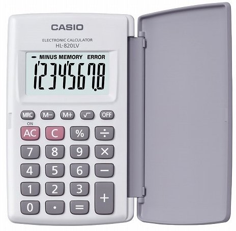 CASIO HESAP MAKİNESİ CEP TİPİ HL-820LV-WE 8 HANE