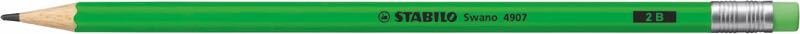 STABILO KURŞUN KALEM NEON SİLGİLİ YEŞİL 4907/2B-33