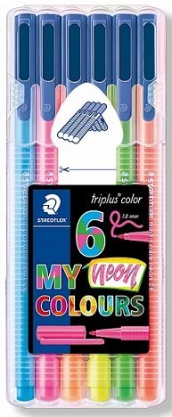 STAEDTLER KEÇELİ KALEM TRIPLUS 6LI NEON 323 SB6CS1