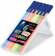 STAEDTLER KEÇELİ KALEM TRIPLUS 6LI NEON 323 SB6CS1