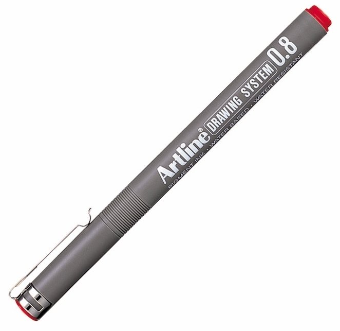 ARTLINE ÇİZİM KALEMİ DRAWING SYSTEM 238 KIRMIZI