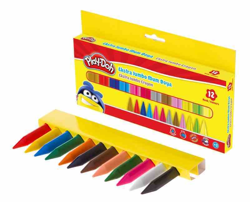 PLAY-DOH JEL CRAYON EXTRA JUMBO 12 RENK PLAY-CR011
