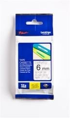 BROTHER PTOUCH ETİKET LAM. 6MM ŞEFFAF-SİYAH TZ111
