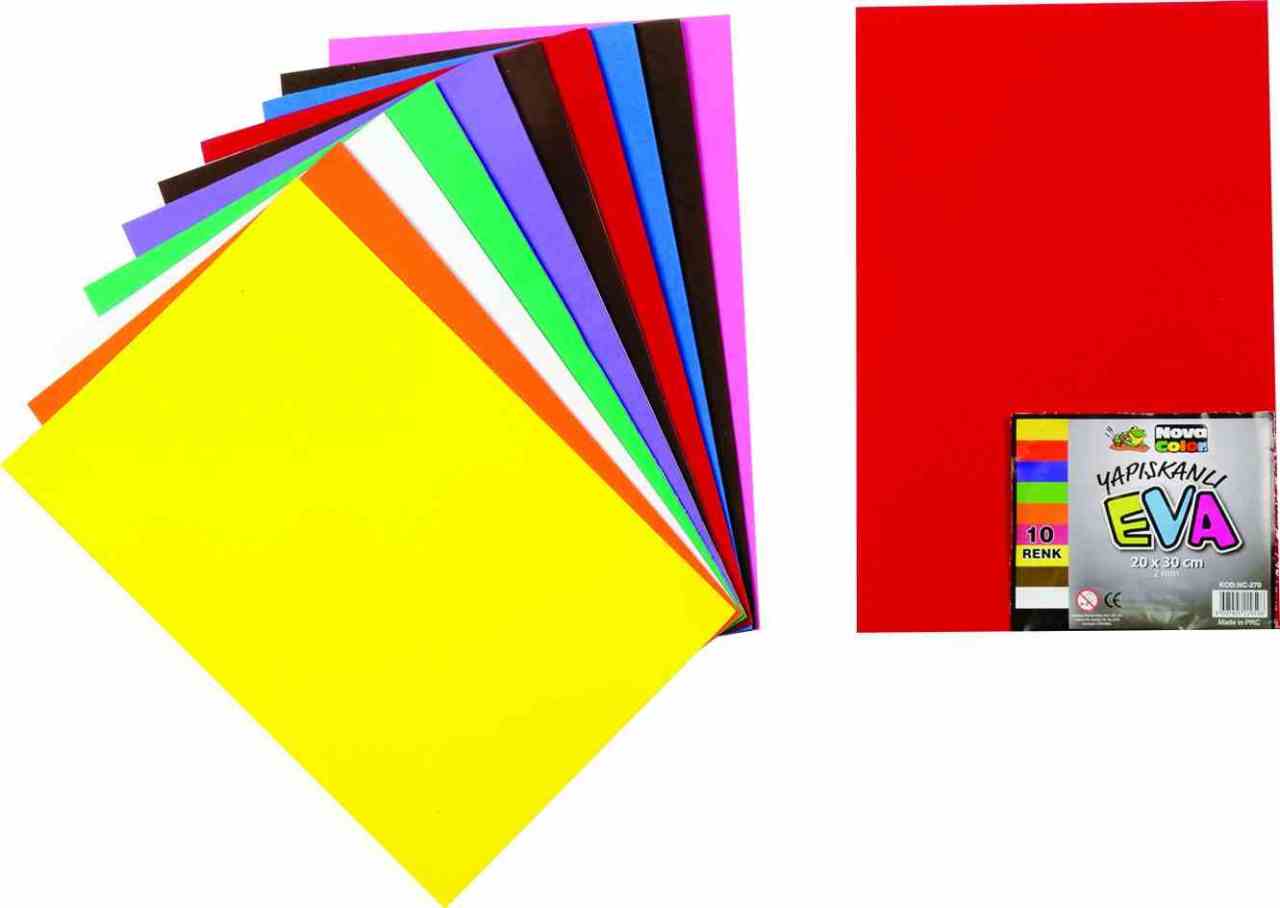 NOVA COLOR EVA 20X30 YAPIŞKANLI 10 LU NC-270