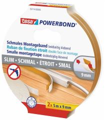TESA MONTAJ BANDI 9MMX5M KÖPÜK SLİM 2 Lİ 55714