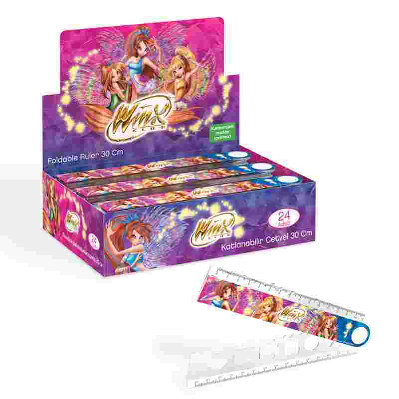 YAYGAN CETVEL 30 CM WINX KATLANABİLEN 24LÜ 65385