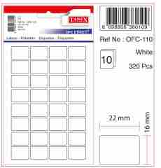 TANEX OFC-110 BEYAZ OFİS ETİKETİ